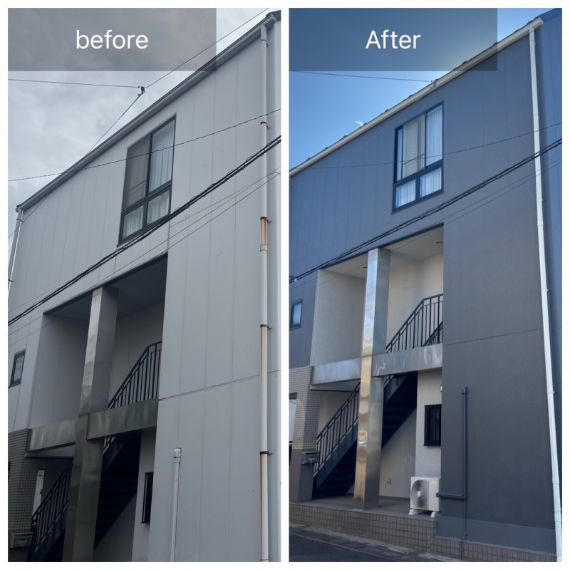 松戸市K様邸　外壁塗装　屋根塗装　防水塗装 施工写真 1